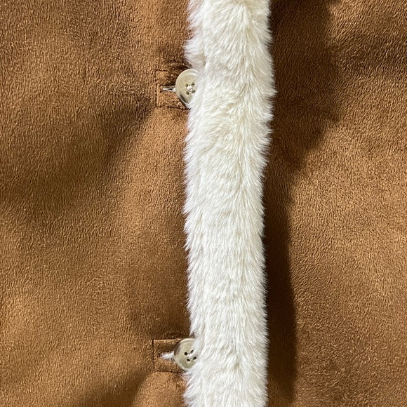 Abercrombie Kids Faux Suede Sherpa-Lined Coat - Picture 4 of 4